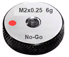 Metric Thread Ring Gauge (No-Go) Class 6g Code No P9024-N2-2 Size M2x0.25