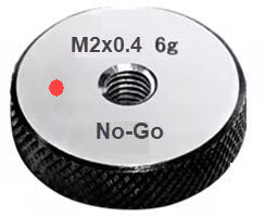 Metric Thread Ring Gauge (No-Go) Class 6g Code No P9024-N2-1 Size M2x0.4
