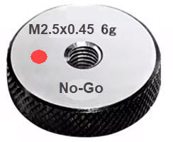 Metric Thread Ring Gauge (No-Go) Class 6g Code No P9024-N2.5-1 Size M2.5x0.45