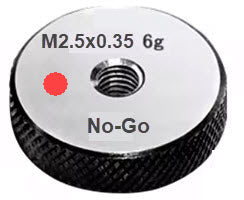 Metric Thread Ring Gauge (No-Go) Class 6g Code No P9024-N2.5-2 Size M2.5x0.35 With UKAS Certificate of Calibration