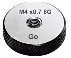 Metric Thread Ring Gauges (Go) Code No P9024-G4-1 Size M4x0.7