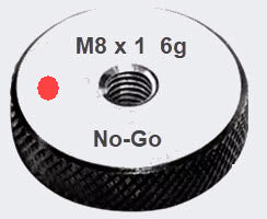 Metric Thread Ring Gauge (No-Go) Class 6g Code No P9024-N8-2 Size M8x1