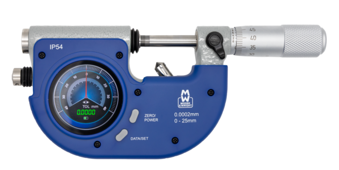 Moore & Wright MW202-01DSBT Digital Dial Snap Micrometer 0-25mm
