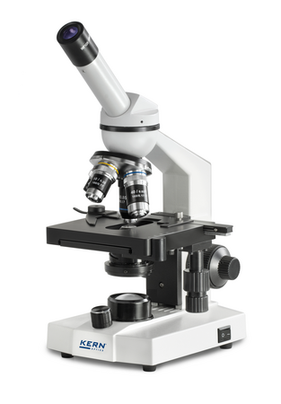 Kern OBS Educational Microscopes OBS 105, Monocular tube, 10x Eye piece, Objectives 4x/10x/40x,  Mechanical stage