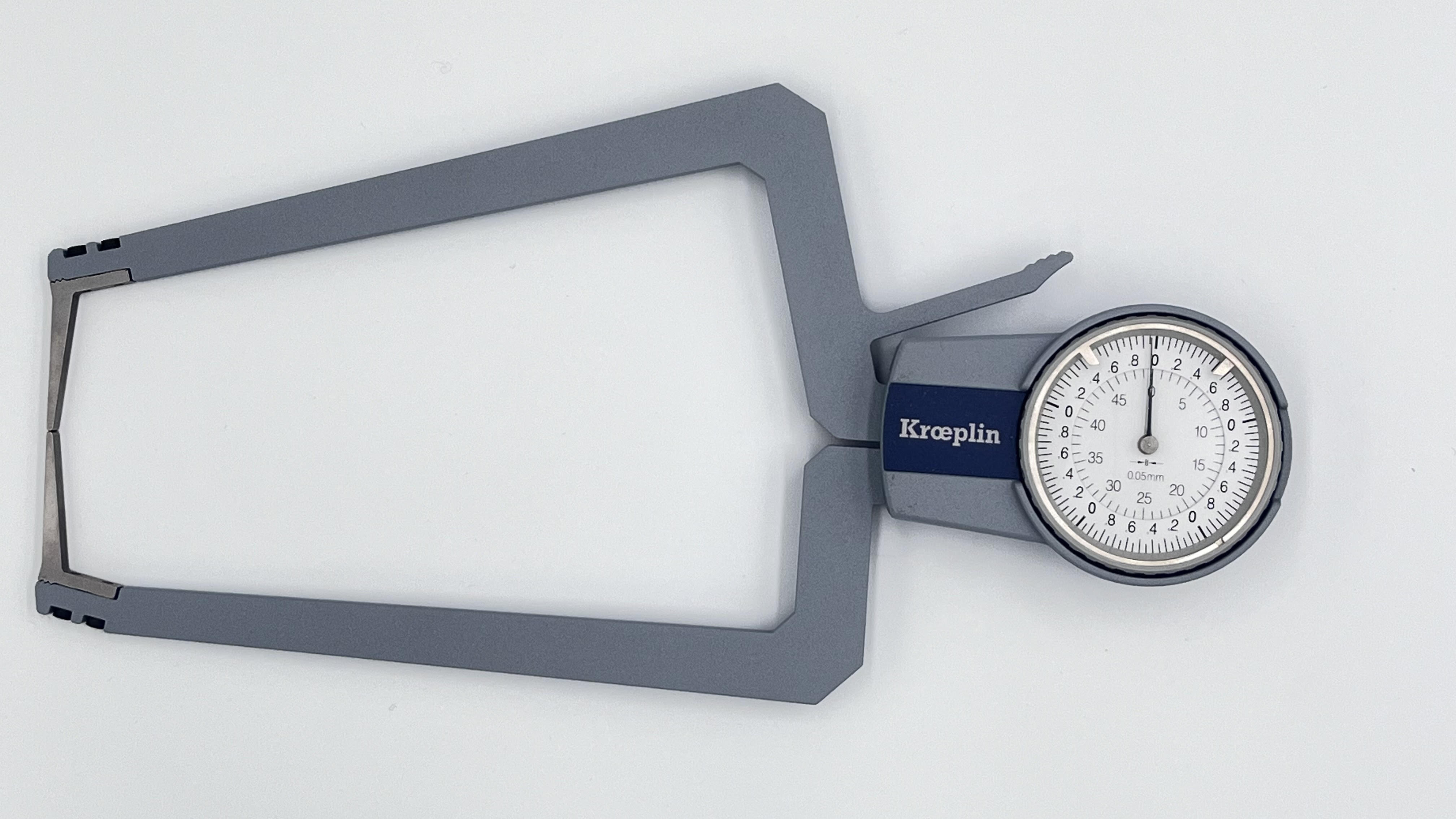 Kroeplin External Gauge OD2050S 0-50mm x .05mm Wall thickness, depth 170mm Chisel contacts