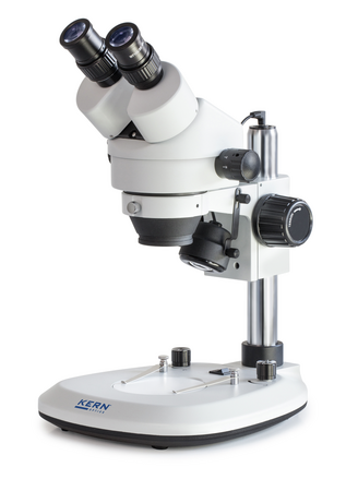 Kern OZL Stereo Zoom Microscopes OZL 463 Binocular 10x Eye piece, Zoom .7 to 4.5X,  3W LED Incident/Transmitted