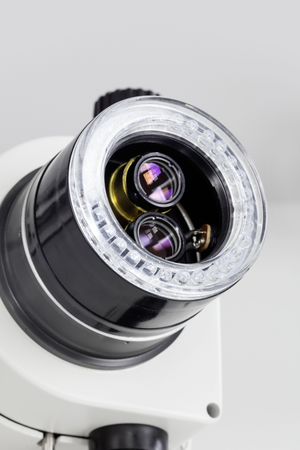 Kern OZL Stereo Zoom Microscopes OZL 466 Trinocular 10x Eye piece, Zoom .7 to 4.5X, Integrated LED Ring Light