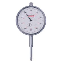 Peacock 207 Dial Indicator, 0-20mm Range, 0.01m Resolution, +/-0.01mm Accuracy, 0-100 Dial Reading, With Lug Back, White Face