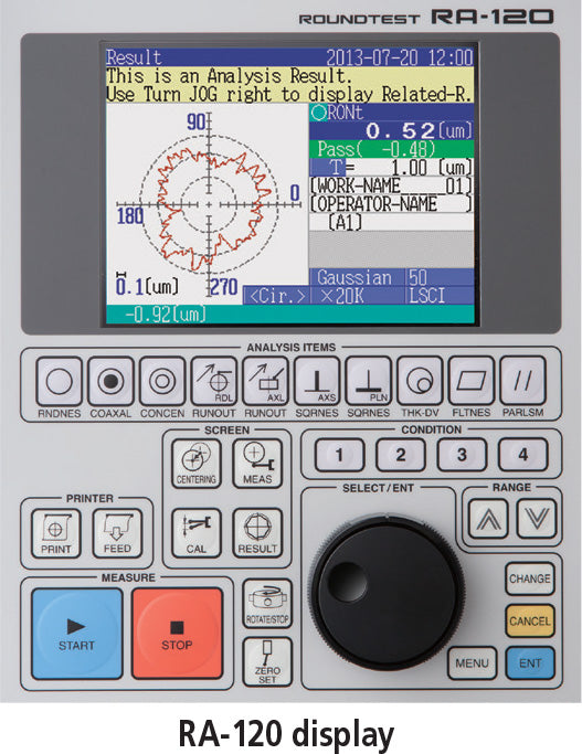 Mitutoyo RA-120P [inch/mm] Mechanical table [inch/mm] Item number: 211-546-13