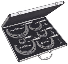 Starrett S436.2MCXRLZ Starrett Mechanical Micrometer Sets EDP Number : 12776 Range : 0-150mm Graduation : .01mm Set Includes : 25, 50, 75, 100, 125 & 150mm Micrometers with Five Standards in Case