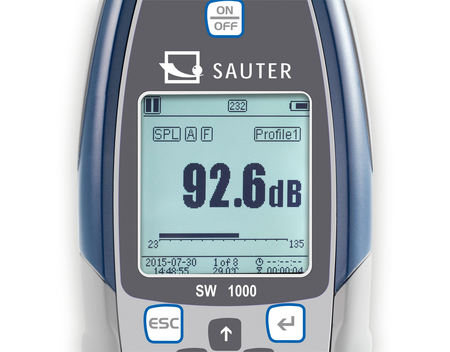 Kern Sound Level Meter SW 1000 Measuring range Sound 20 dB – 134 dB Readability sound [d] (dB)0,1 dB