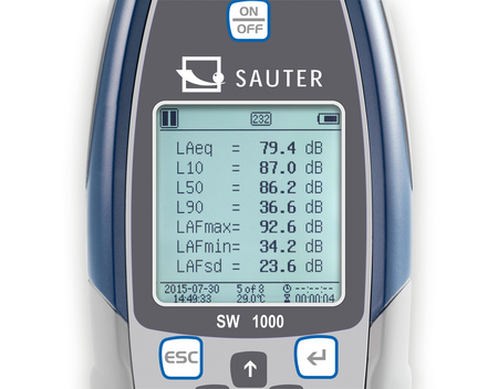 Kern Sound Level Meter SW 1000 Measuring range Sound 20 dB – 134 dB Readability sound [d] (dB)0,1 dB