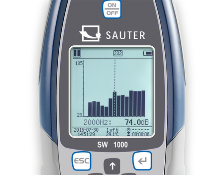 Kern Sound Level Meter SW 1000 Measuring range Sound 20 dB – 134 dB Readability sound [d] (dB)0,1 dB