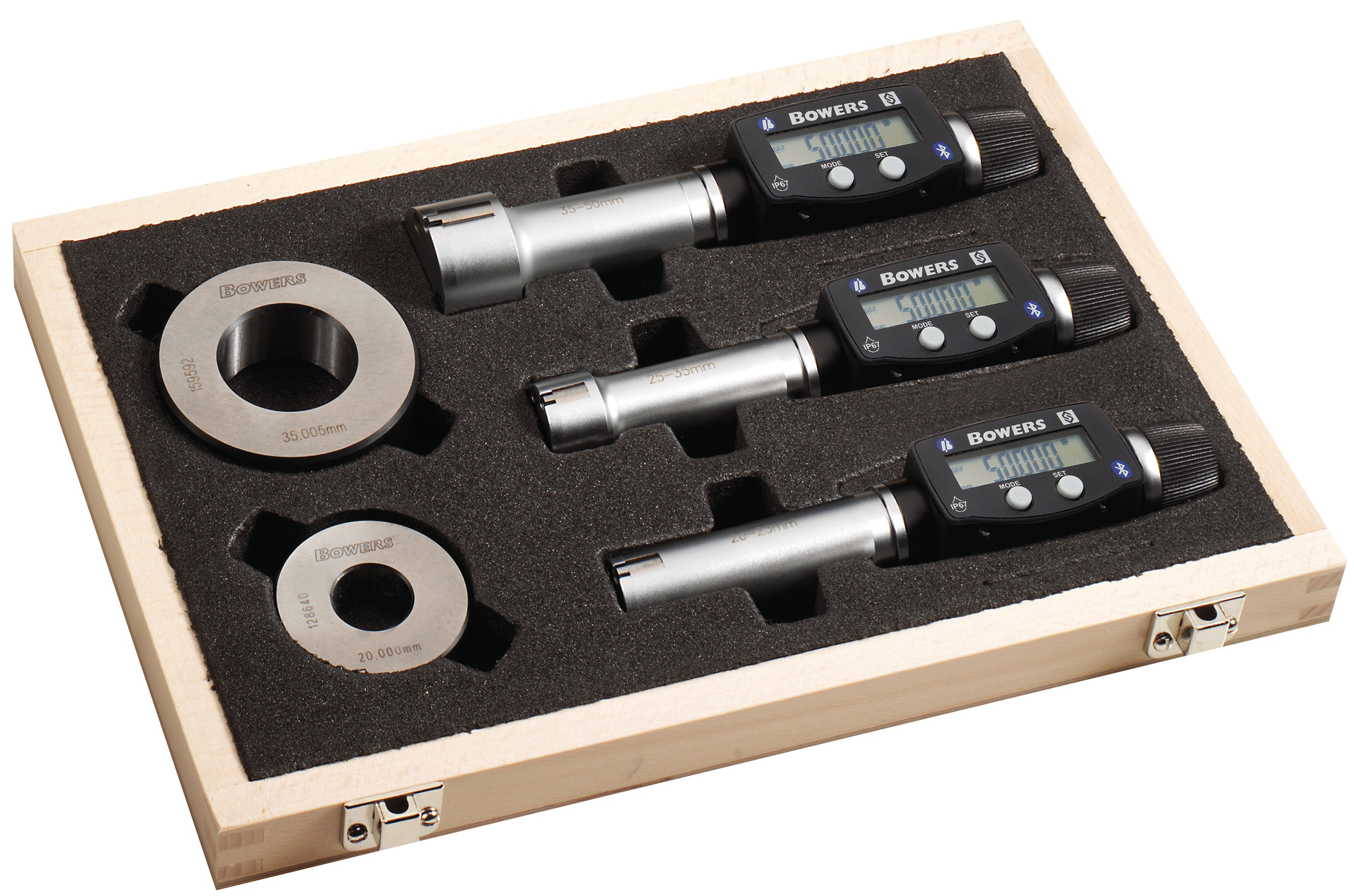 Bowers XT3 Digital Bore Gauge Set With Bluetooth  10-20mm SXTD4U-BT