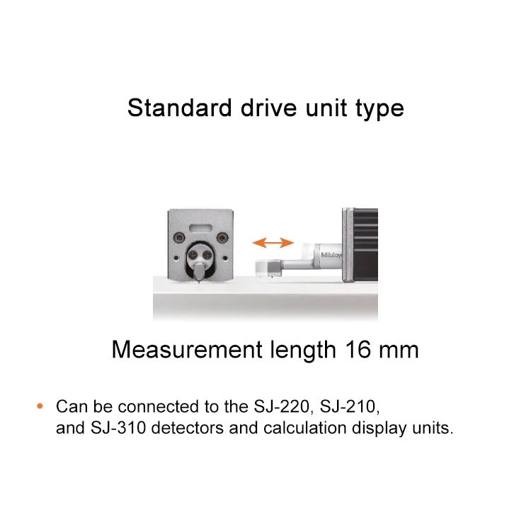 Mitutoyo 178-744-13 SJ-220R Portable Surface Roughness Tester, Retractable Drive Unit, Stylus Tip Angle 90°, Radius 5μm, Imperial / Metric, Measuring Range 17.5mm