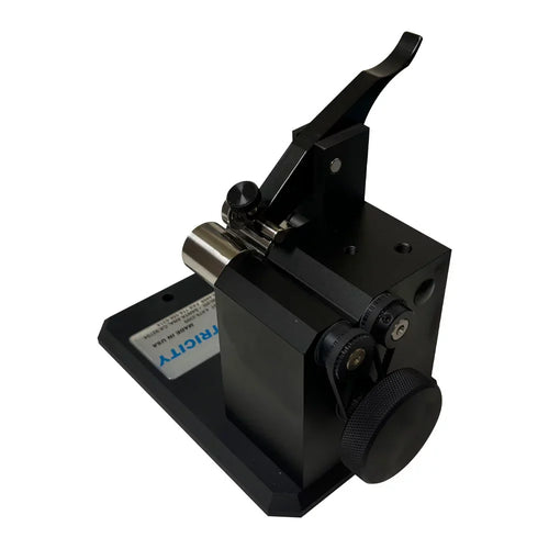 Universal Punch Concentricity Gauge - J-10P Series - Surface Plate or Comparator Concentricity Gauge, Part Diameters: 1/8” - 1” (3mm to 25mm) Part Lengths: up to 4” (102mm) 3/32” (1mm) Capacity with Zero Style Rollers, Accuracy .002mm/.00008"