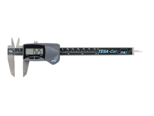 Tesa-Cal Digital Caliper 0-150mm/0-6" IP67 (Square Depth Rod) 00530140