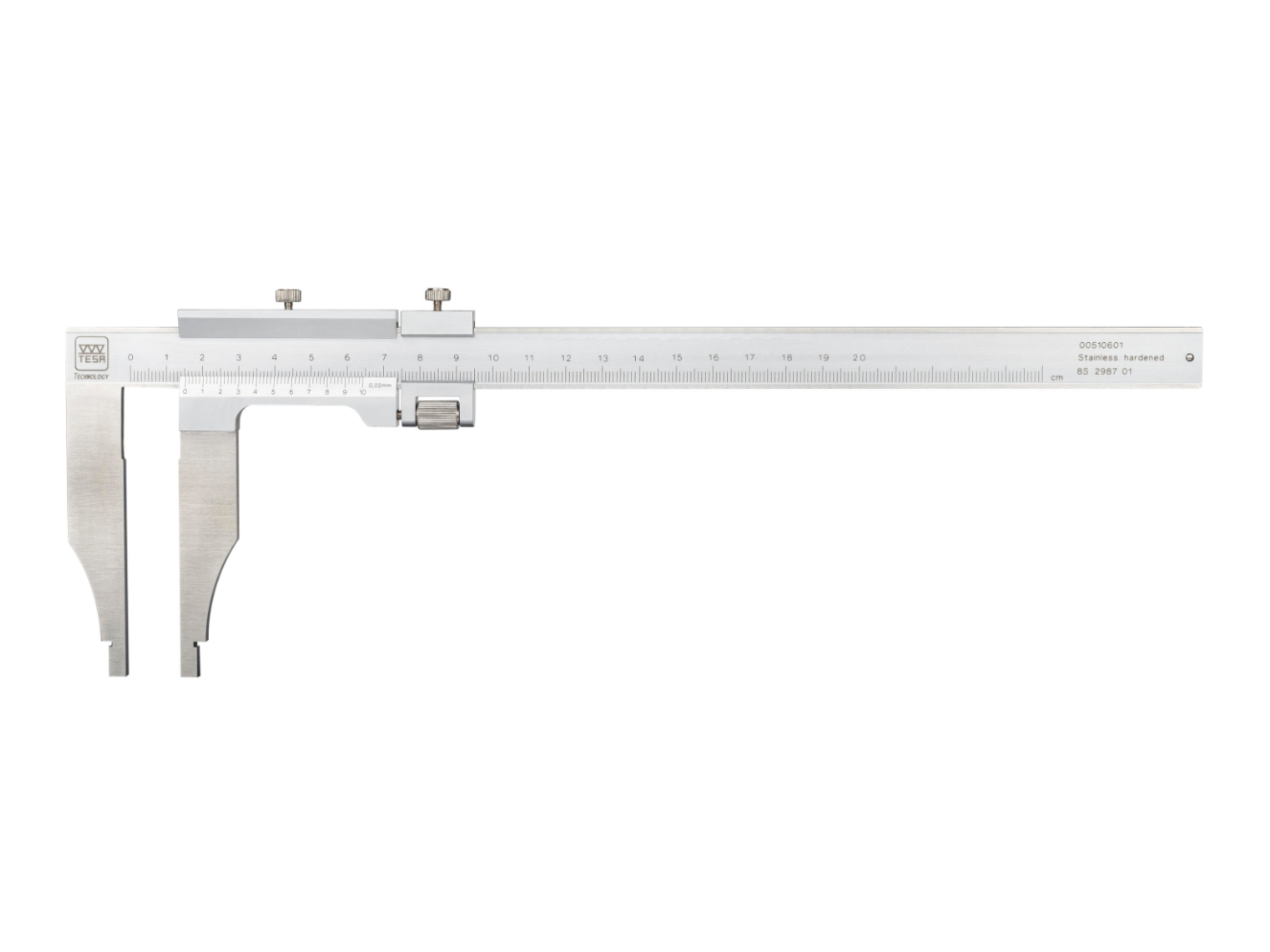 Tesa Workshop Vernier Calipers with fine adjustment 0-300mm/0-12" 0.05mm/1/128" 00530622