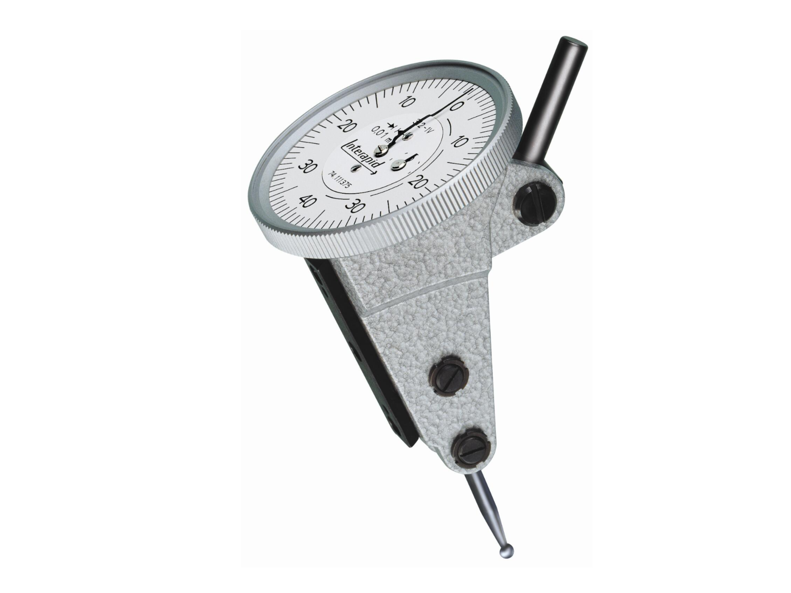 INTERAPID 312 analogue lever-type DTI, perpendicular, 1.6 mm, 0.01 mm, ø 37.5 mm 074111375