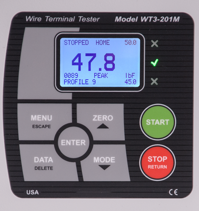 Mark-10 Wire Pull Testers Model WT3-201M Save Multiple Profiles Option WF010