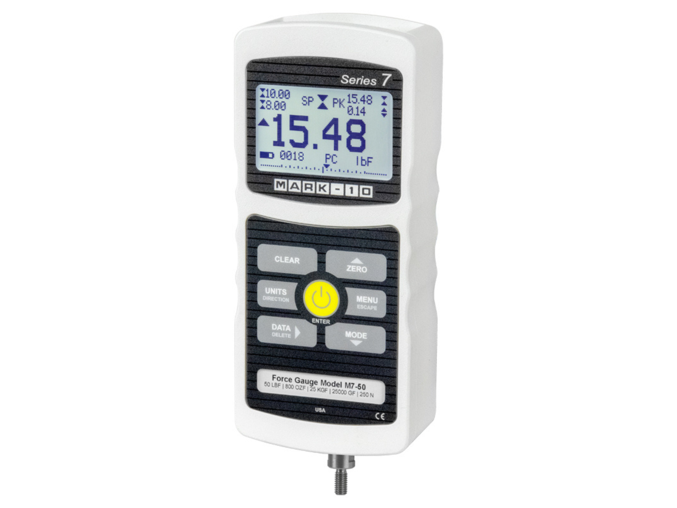Mark-10 Professional Digital Force Gauge 5 lbF /  25 N M7-5