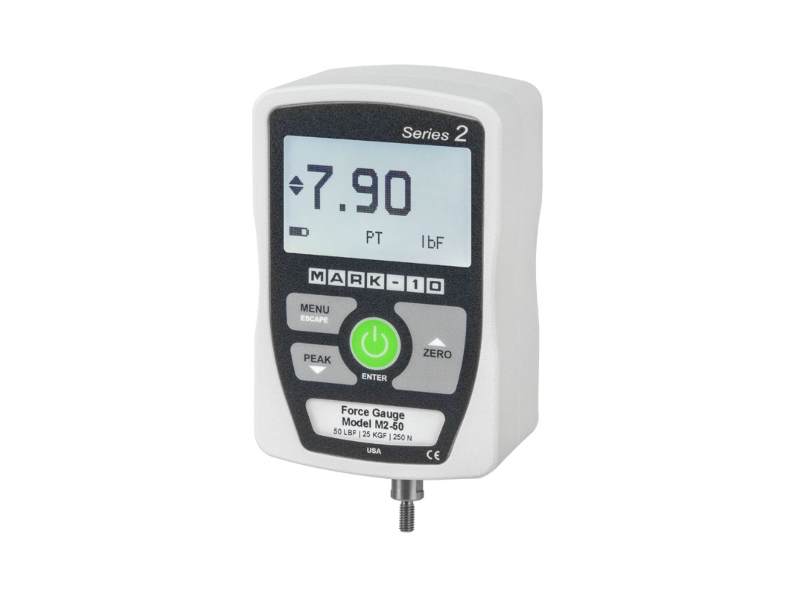 Mark-10 Economical Digital Force Gauge 100 lbF / 500 N M2-100