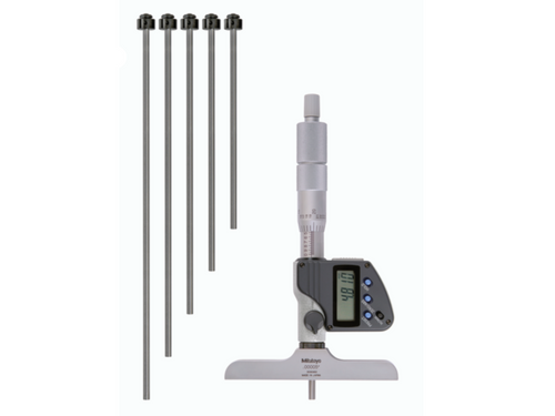 Mitutoyo Digital Depth Micrometer 0-150mm (0-6") 4" Base 329-350-30