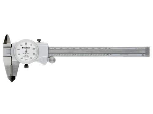 Mitutoyo Dial Caliper OD Carbide Tipped Jaws 0-6", 0.001", 0.1"/rev, Imperial 505-736