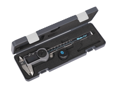 Tesa TWIN-CAL digital Caliper, 0-150mm/0-6" (Round Depth Rod with thumb roller) + TLC-BLE Bluetooth® emitter 00511019