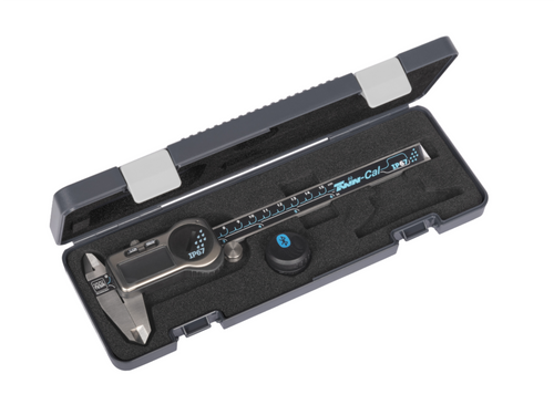Tesa Data-Pack, TWIN-CAL digital Caliper, 0-150mm/0-6" IP67(Square Depth Rod & Thumb Roller) + TLC-BLE Bluetooth® emitter 00511021