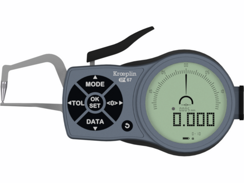 Kroeplin Digital Tube Wall Caliper Gauge 0-10mm, 0.001mm K1R10
