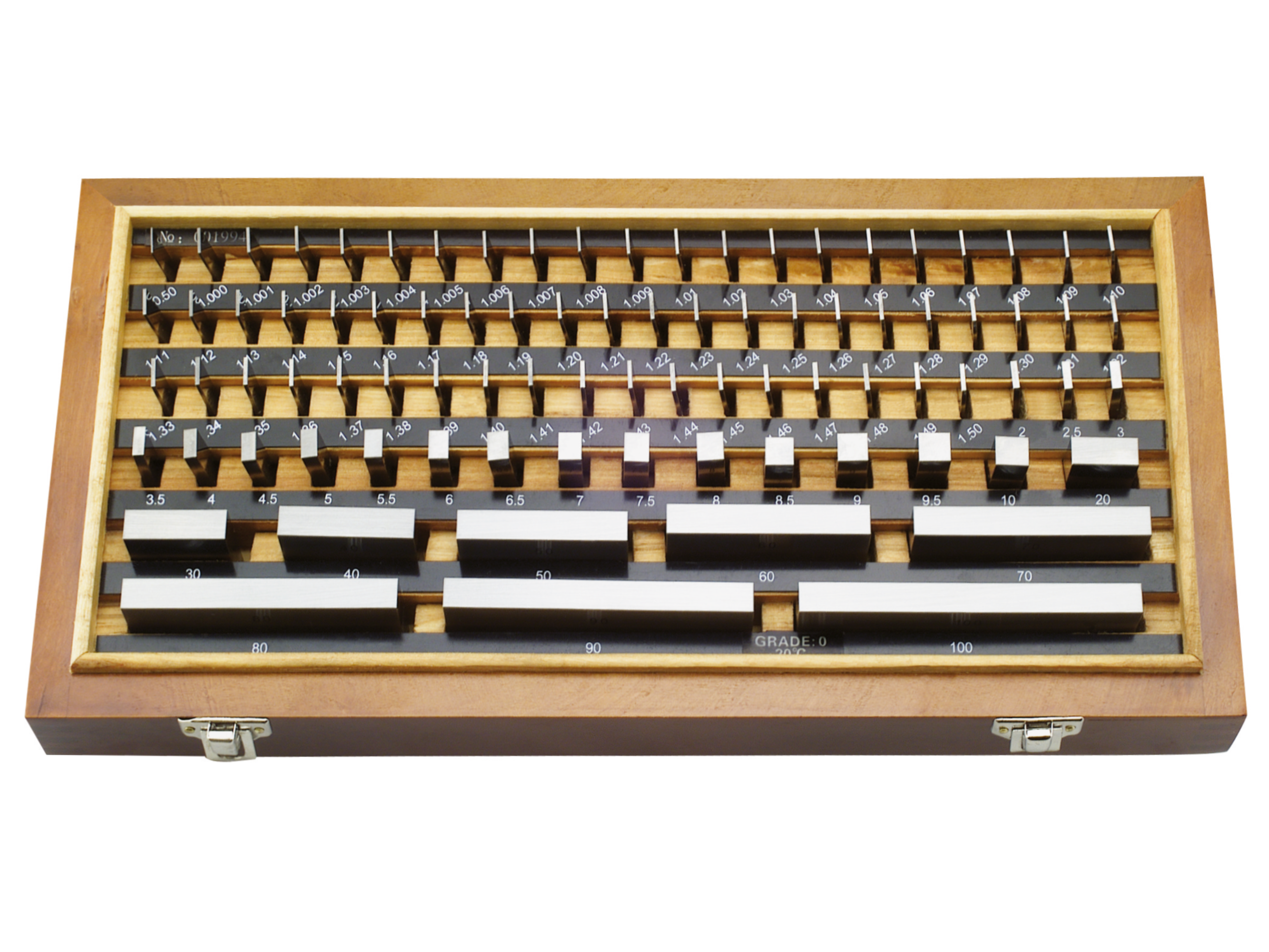 Moore & Wright Gauge Block Set Metric 87 Tungsten Carbide Grade 0, MW710-04