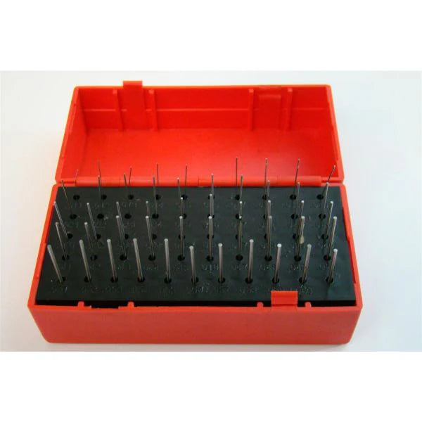MHC 616-4201 Pin Sets Class ZZ Pin Sets Range : 0.20-1.28mm Tolerance+.005mm Number of pins : 55, Supplied with handle, in plastic box