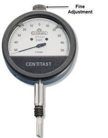 Schwenk Precision Mechanical Indicator Centicast reading 0.01 mm DIN 879 MR 0.5 mm Code 61100000