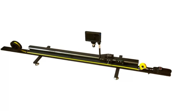 Computerized ruler & tape calibrator Wireless with LED microscope 0-3000mm x .01 system 258030005 with Wireless & Umm Stand equipped with computerized micron measuring SB data output and hi-res 12 inch LED microscope.