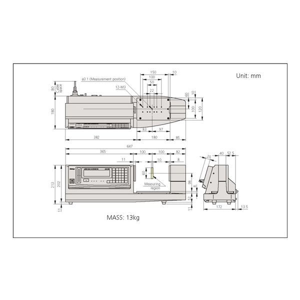 MODEL Mitutoyo 544-116E Laser Scan Micrometer LSM-9506 : 0.5-60mm/0.02-2.36" Resolution : 0.00005-0.1mm/0.000002-0.005"