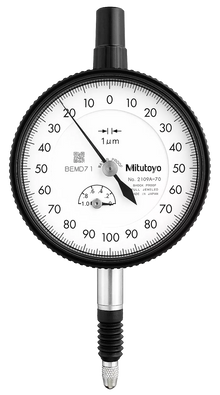 Dial Gauge, Lug Back, ISO Type IP64, Jewelled Bearing, Shockproof, 1mm, 0,001mm 2109A-70