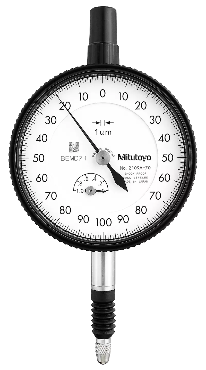 Dial Gauge, Lug Back, ISO Type IP64, Jewelled Bearing, Shockproof, 1mm, 0,001mm 2109A-70