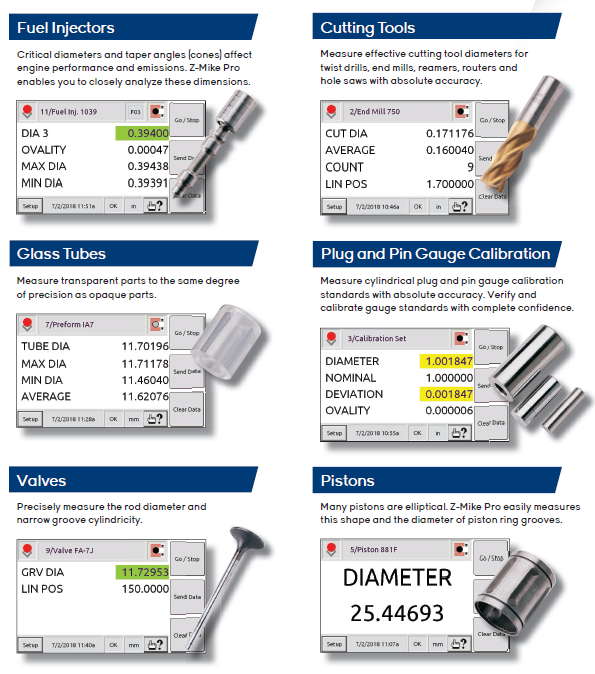 Z-Mike Laser Micrometer Z-MikePro 25, Range 0.100 to 25.4 mm (0.004 to 1.0 in.), Accuracy±0.5 µm (±0.000020 in.)44-072E LSM6200 (Copy)