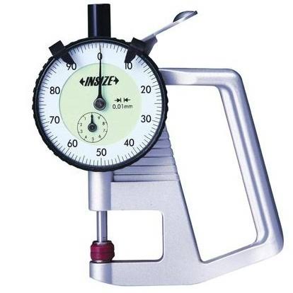 Insize Dial Indicator Thickness Gauge 0-10mm, 0,01mm, Standard, Ceramic Contact Elements 2861-10