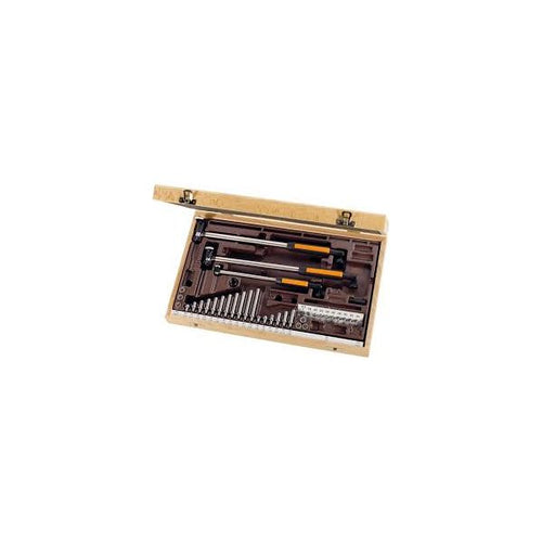Schwenk 11500000 Dial Bore Gauge sets type SU Metric Range 18-100mm with steel pins, Without Indicator. Measuring depth 110-180mm, 27 anvils