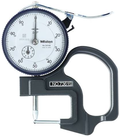 Dial Indicator Thickness Gauge 0-0,5", 0,001", Tube Thickness 7361A