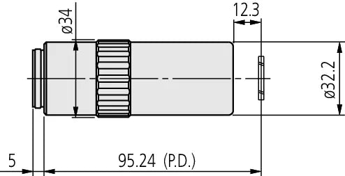 378-754-15 LCD Plan Apo NIR 100X(t0.7) Objective for bright-field observation in near-infrared range with cover glass compensation