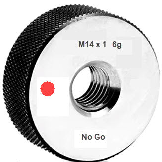 Metric Thread Ring Gauge (No-Go) Class 6g Code No P9024-N14-4 Size M14x1 With UKAS Certificate of Calibration