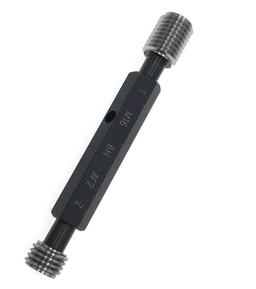 Metric Thread Plug Gauges Go No Go Class 6H Size M16 x 2 Code P9023-M16-1