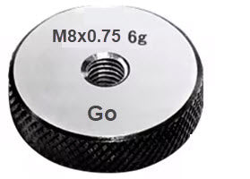Metric Thread Ring Gauges (Go) Code No P9024-G8-3 Size M8x0.75