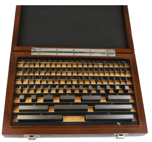 MHC 112 piece grade 1 Gauge Block set, Steel 630-1121 Includes MQS UKAS Calibration Certificate