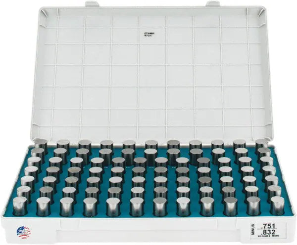 Meyer Pin Gauge sets M55M .7515-.8325" x.001" Minus Tolerance