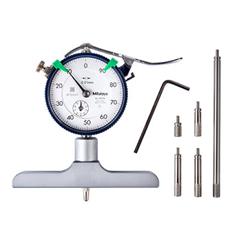 Dial Indicator Depth Gauge 0-200mm, Ball Point Contact Element, 100mm Base 7220A