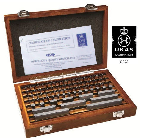 MHC 81 piece Inch grade 0 Gauge Block set, Steel 630-4110 Includes MQS UKAS Calibration Certificate